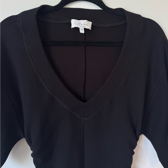 L'Academie Abriana Cotton T Shirt Dress in Black - Size S - Picture 8 of 14